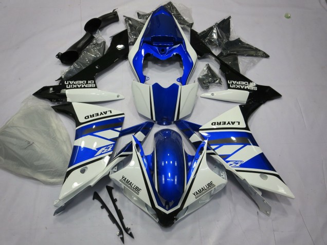 Blau & Weiß 2007-2008 Yamaha R1 Motorrad Verkleidung Blau & Weiß 2007-2008 Yamaha R1 Motorrad Verkleidung