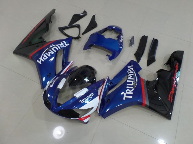 Blau & Weiß 2009-2012 Triumph Daytona 675 Motorrad Verkleidung Blau & Weiß 2009-2012 Triumph Daytona 675 Motorrad Verkleidung
