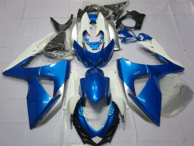 Blau & Weiß 2009-2016 Suzuki GSXR 1000 Motorrad Verkleidung Blau & Weiß 2009-2016 Suzuki GSXR 1000 Motorrad Verkleidung