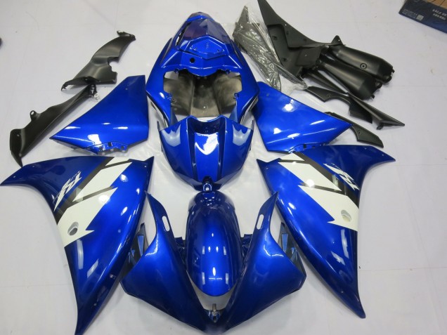 Blau & Weiß 2012-2014 Yamaha R1 Motorrad Verkleidung Blau & Weiß 2012-2014 Yamaha R1 Motorrad Verkleidung