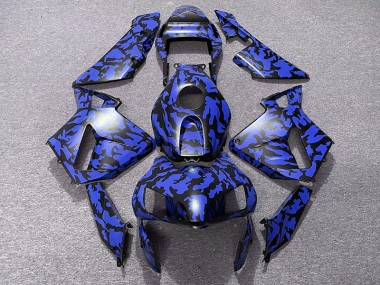 Blau Camo 2003-2004 Honda CBR600RR Motorrad Verkleidung