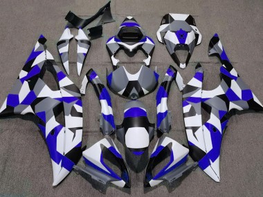 Blau Camo Uni 2008-2016 Yamaha R6 Motorrad Verkleidung