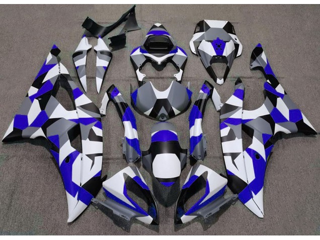 Blau Camo Uni 2008-2016 Yamaha R6 Motorrad Verkleidung Blau Camo Uni 2008-2016 Yamaha R6 Motorrad Verkleidung