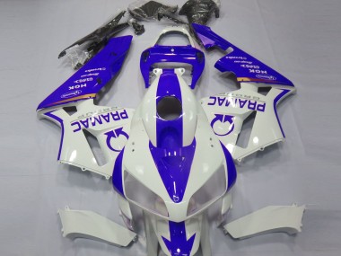 Blau & Weiß Custom 2005-2006 Honda CBR600RR Motorrad Verkleidung