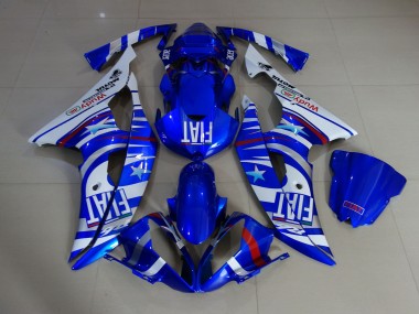 Blau Glänzend Fiat 2008-2016 Yamaha R6 Motorrad Verkleidung