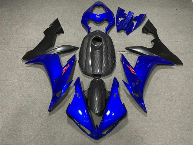 Blau Glänzend & Kohlefaser Stil 2004-2006 Yamaha R1 Motorrad Verkleidung Blau Glänzend & Kohlefaser Stil 2004-2006 Yamaha R1 Motorrad Verkleidung