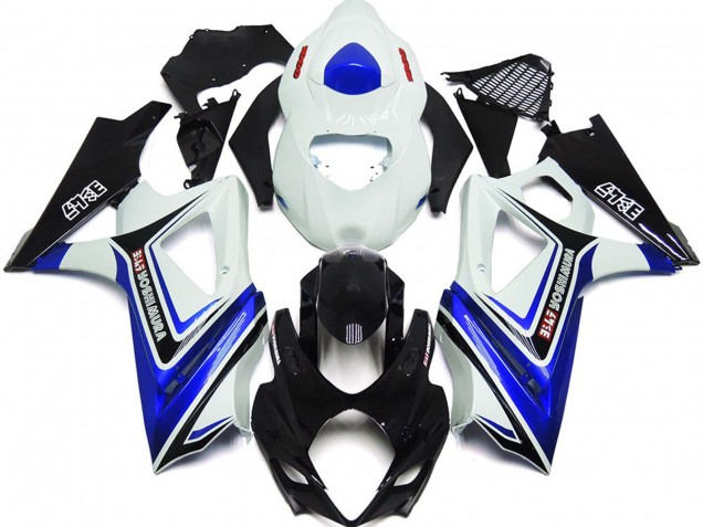 Blau Glänzend Mit Weiß & Schwarz OEM-Stil 2007-2008 Suzuki GSXR 1000 Motorrad Verkleidung Blau Glänzend Mit Weiß & Schwarz OEM-Stil 2007-2008 Suzuki GSXR 1000 Motorrad Verkleidung