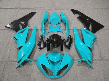 Blau & Gold 2009-2012 Kawasaki ZX6R Motorrad Verkleidung