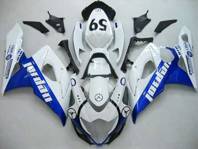 Blau Jordan 2005-2006 Suzuki GSXR 1000 Motorrad Verkleidung Blau Jordan 2005-2006 Suzuki GSXR 1000 Motorrad Verkleidung