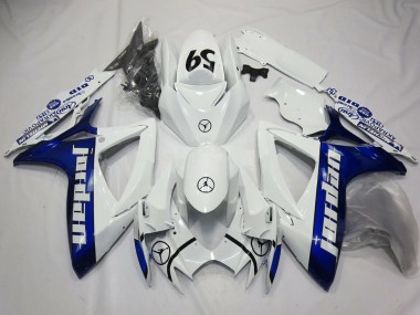 Blau Jordan 2006-2007 Suzuki GSXR 600-750 Motorrad Verkleidung