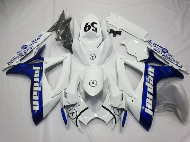 Blau Jordan 2006-2007 Suzuki GSXR 600-750 Motorrad Verkleidung Blau Jordan 2006-2007 Suzuki GSXR 600-750 Motorrad Verkleidung