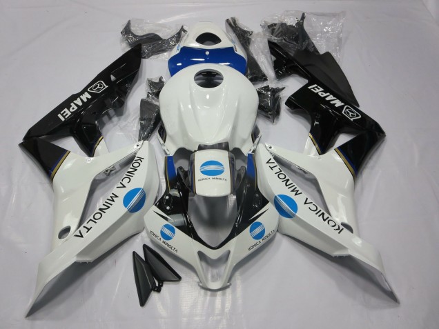 Blau Konica Minolta & Schwarz 2007-2008 Honda CBR600RR Motorrad Verkleidung Blau Konica Minolta & Schwarz 2007-2008 Honda CBR600RR Motorrad Verkleidung