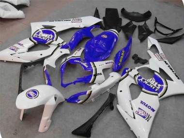 Blau Lucky Strike 2005-2006 Suzuki GSXR 1000 Motorrad Verkleidung