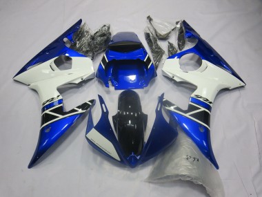 Blau Weiß OEM Stil 2003-2004 Yamaha R6 Motorrad Verkleidung