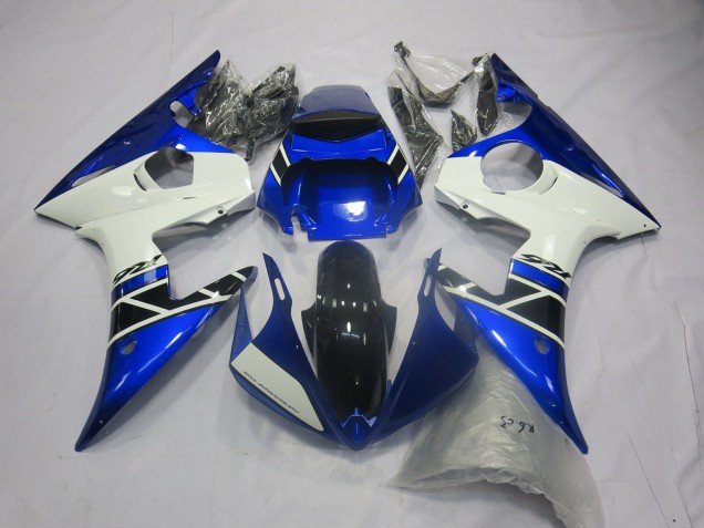 Blau Weiß OEM Stil 2003-2004 Yamaha R6 Motorrad Verkleidung Blau Weiß OEM Stil 2003-2004 Yamaha R6 Motorrad Verkleidung