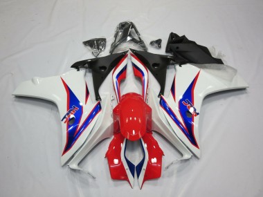 Blau Weiß Rot HRC 2011-2012 Honda CBR600F Motorrad Verkleidung
