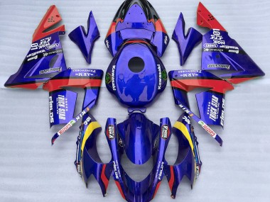 Blau & Rot Trickstar 2004-2005 Kawasaki ZX10R Motorrad Verkleidung