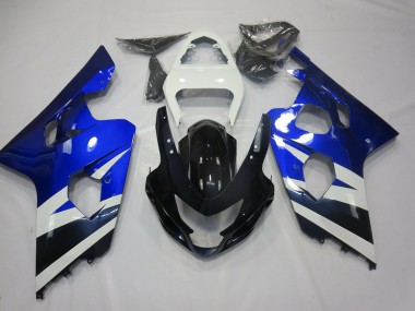 Blauweiß & Schwarz 2004-2005 Suzuki GSXR 600-750 Motorrad Verkleidung