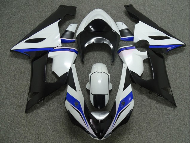 Blauweiß & Schwarz 2005-2006 Kawasaki ZX6R Motorrad Verkleidung Blauweiß & Schwarz 2005-2006 Kawasaki ZX6R Motorrad Verkleidung
