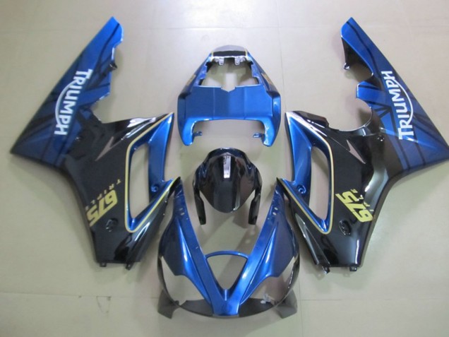 Blau & Schwarz 2006-2008 Triumph Daytona 675 Motorrad Verkleidung Blau & Schwarz 2006-2008 Triumph Daytona 675 Motorrad Verkleidung