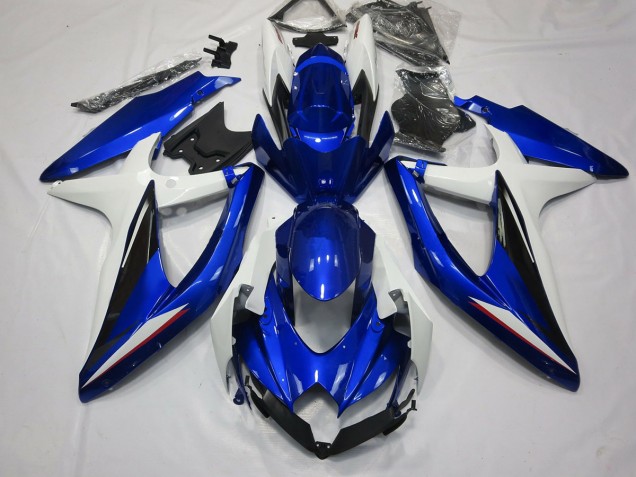 Blau Schwarz & Weiß 2008-2010 Suzuki GSXR 600-750 Motorrad Verkleidung Blau Schwarz & Weiß 2008-2010 Suzuki GSXR 600-750 Motorrad Verkleidung