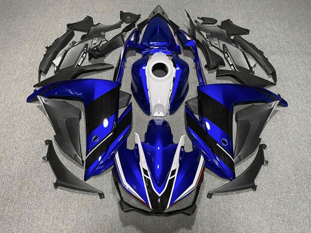Blau Schwarz & Weiß 2015-2018 Yamaha R3 Motorrad Verkleidung Blau Schwarz & Weiß 2015-2018 Yamaha R3 Motorrad Verkleidung