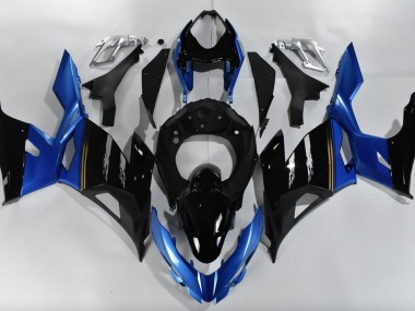 Blau & Schwarz 2018-2023 Kawasaki Ninja 400 Motorrad Verkleidung