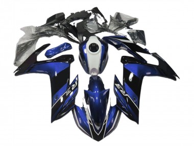Blau & Schwarz Glänzend 2015-2018 Yamaha R3 Motorrad Verkleidung