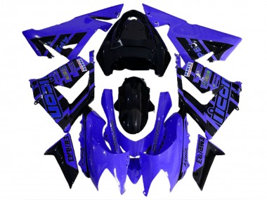 Blau & Schwarz & Logos 2004-2005 Kawasaki ZX10R Motorrad Verkleidung