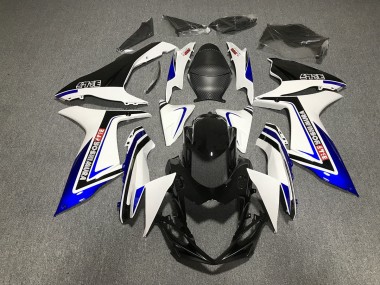Blau Schwarz & Weiß Schrift 2011-2024 Suzuki GSXR 600-750 Motorrad Verkleidung