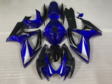 Blau Schwarz & Weiß Spezial 2006-2007 Suzuki GSXR 600-750 Motorrad Verkleidung