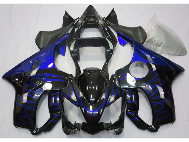 Blaue Flamme 2001-2003 Honda CBR600 F4i Motorrad Verkleidung Blaue Flamme 2001-2003 Honda CBR600 F4i Motorrad Verkleidung