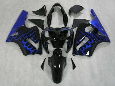 Blaue Flamme 2002-2005 Kawasaki ZX12R Motorrad Verkleidung