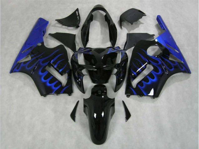 Blaue Flamme 2002-2005 Kawasaki ZX12R Motorrad Verkleidung Blaue Flamme 2002-2005 Kawasaki ZX12R Motorrad Verkleidung