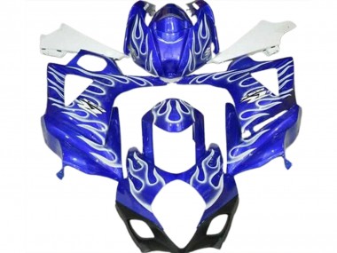 Blaue Flamme 2007-2008 Suzuki GSXR 1000 Motorrad Verkleidung