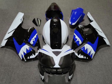 Blauer Hai 2002-2005 Kawasaki ZX12R Motorrad Verkleidung