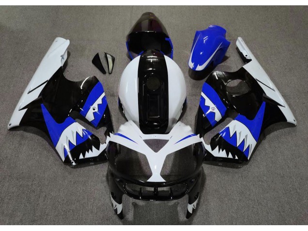 Blauer Hai 2002-2005 Kawasaki ZX12R Motorrad Verkleidung Blauer Hai 2002-2005 Kawasaki ZX12R Motorrad Verkleidung