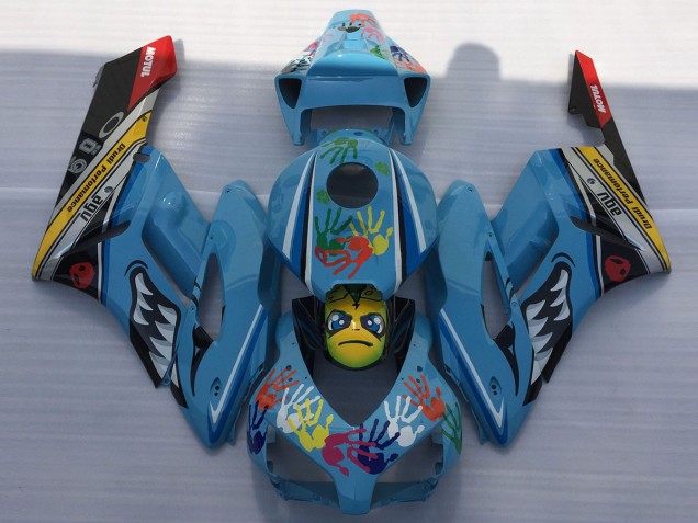 Blauer Hai 2004-2005 Honda CBR1000RR Motorrad Verkleidung Blauer Hai 2004-2005 Honda CBR1000RR Motorrad Verkleidung