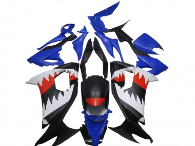 Blauer Hai 2008-2010 Kawasaki ZX10R Motorrad Verkleidung