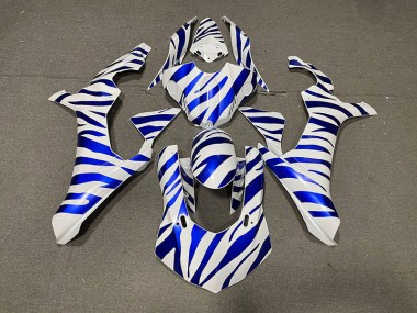 Blaues Zebra 2015-2019 Yamaha R1 Motorrad Verkleidung