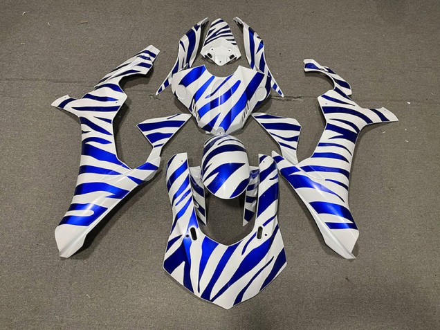 Blaues Zebra 2015-2019 Yamaha R1 Motorrad Verkleidung Blaues Zebra 2015-2019 Yamaha R1 Motorrad Verkleidung