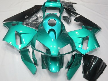 Blaugrün Schlicht 2003-2004 Honda CBR600RR Motorrad Verkleidung