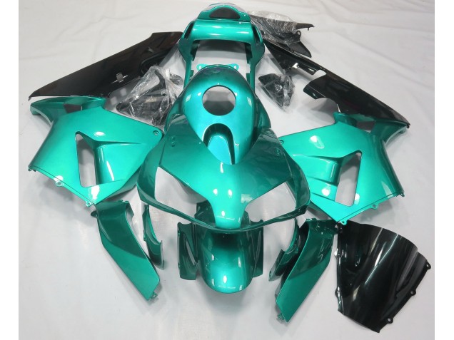 Blaugrün Schlicht 2003-2004 Honda CBR600RR Motorrad Verkleidung Blaugrün Schlicht 2003-2004 Honda CBR600RR Motorrad Verkleidung