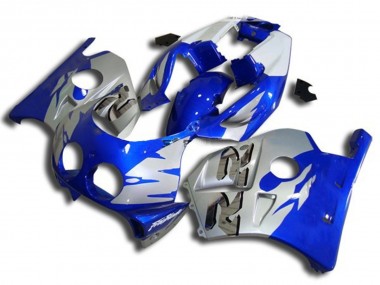 Blausilber & Weiß 1990-1998 Honda CBR250RR Motorrad Verkleidung