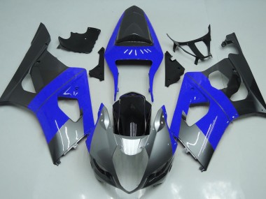 Blausilber & Schwarz 2003-2004 Suzuki GSXR 1000 Motorrad Verkleidung
