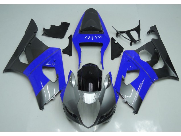 Blausilber & Schwarz 2003-2004 Suzuki GSXR 1000 Motorrad Verkleidung Blausilber & Schwarz 2003-2004 Suzuki GSXR 1000 Motorrad Verkleidung