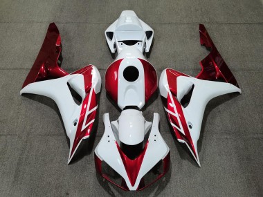 Candy Red & Weiß 2006-2007 Honda CBR1000RR Motorrad Verkleidung
