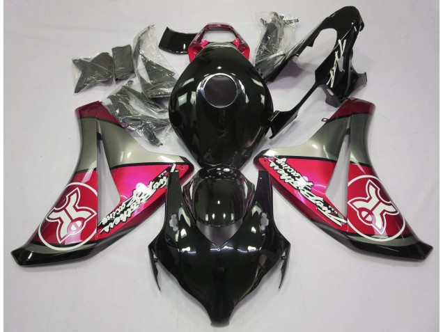 Candy Red Auf Schwarz Custom 2008-2011 Honda CBR1000RR Motorrad Verkleidung Candy Red Auf Schwarz Custom 2008-2011 Honda CBR1000RR Motorrad Verkleidung