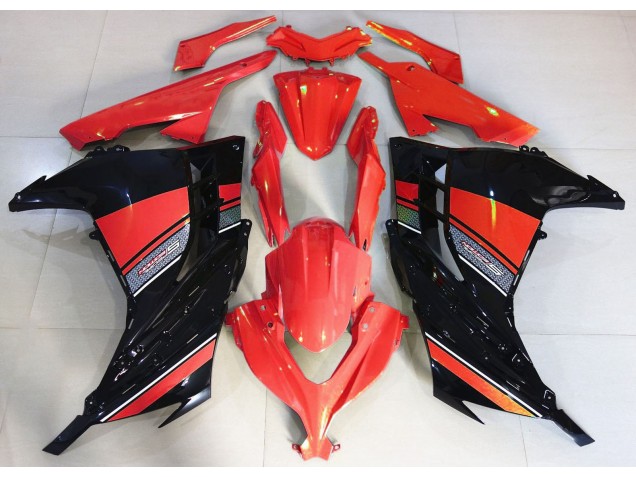 Candy Red & Schwarz 2013-2018 Kawasaki Ninja 300 Motorrad Verkleidung Candy Red & Schwarz 2013-2018 Kawasaki Ninja 300 Motorrad Verkleidung