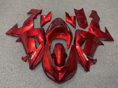 Candy Rot 2006-2007 Kawasaki ZX10R Motorrad Verkleidung